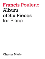 Album of Six Pieces Sheet Music by Francis Poulenc