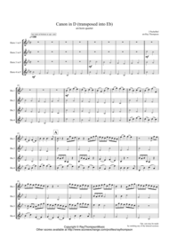 Pachelbel: Canon In D -  horn quartet Sheet Music by Johann Pachelbel