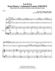 Let It Go from Disney's Animated Feature FROZEN for Piano Trio Sheet Music by Idina Menzel