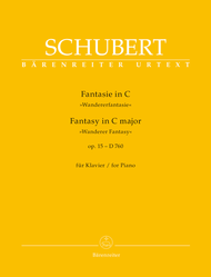 Fantasy for Piano C major op. 15 D 760 "Wanderer Fantasy" Sheet Music by Franz Schubert