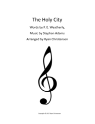 The Holy City Sheet Music by Stephan Adams