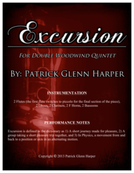 Excursion for Double Woodwind Quintet Sheet Music by Patrick Glenn Harper