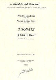 2 Sonate e 3 Sinfonie (Manuscript