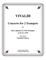 Concerto for 2 Trumpets & Quintet Sheet Music by Antonio Vivaldi