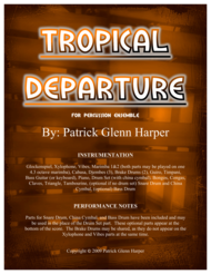 Tropical Departure - for Percussion Ensemble Sheet Music by Patrick Glenn Harper
