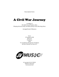 A Civil War Journey for Brass Quintet Sheet Music by George Frederick Root