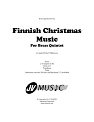 Finnish Christmas Music For Brass Quintet Sheet Music by Traditional Christmas Carols