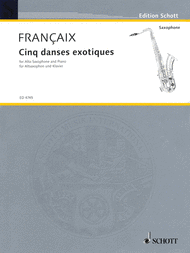 Five Exotic Dances Sheet Music by Jean Francaix