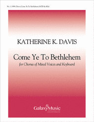 Come Ye to Bethlehem Sheet Music by Katherine K. Davis
