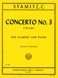 Concerto No. 3 in B flat major Sheet Music by Carl Stamitz