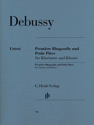 Premiere Rhapsodie and Petite Piece Sheet Music by Claude Debussy