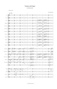Fantasy and Fugue for Wind Ensemble Sheet Music by David Dolatowski