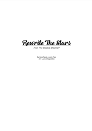 Rewrite The Stars for String Quartet Sheet Music by Laura Chegwidden