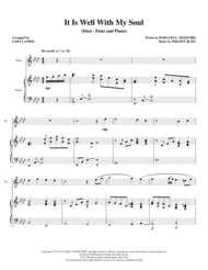 IT IS WELL WITH MY SOUL (Duet  Flute and Piano/Score and Parts) Sheet Music by Philip P. Bliss