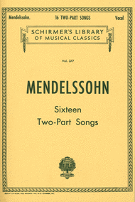 16 2-part Songs Sheet Music by Felix Bartholdy Mendelssohn