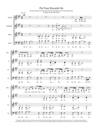 Put Your Records On (a cappella) Sheet Music by Corinne Bailey Rae