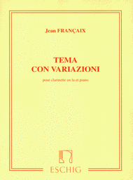 Tema con Variazioni (Theme and Variations) Sheet Music by Jean Francaix