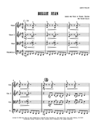 Billie Jean - String Trio (optional vln2 or vla) Sheet Music by Michael Jackson