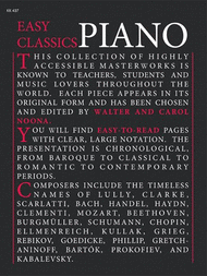 Easy Piano Classics Sheet Music by Carol Noona