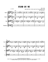Stand By Me - String Quartet Sheet Music by Ben E. King