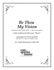 Be Thou My Vision (Slane)  brass quintet Sheet Music by Traditional Irish tune