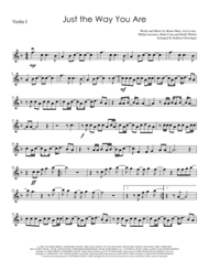 Just The Way You Are (Bruno Mars) String Quartet Sheet Music by Bruno Mars