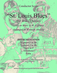 St. Louis Blues (for Brass Quintet) Sheet Music by W. C. Handy