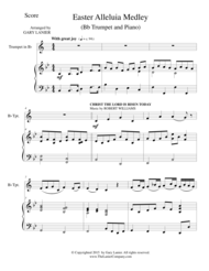 EASTER ALLELUIA MEDLEY (Duet - Bb Trumpet/Piano) Score and Trumpet Part Sheet Music by ROBERT WILLIAMS