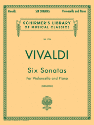 6 Sonatas For Cello And Piano Sheet Music by Antonio Vivaldi