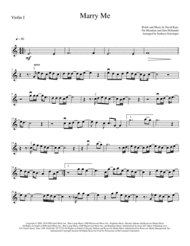 Marry Me (Train) String Quartet Sheet Music by Train