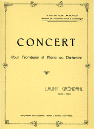 Concert pour Trombone et Piano Sheet Music by Launy Grondahl