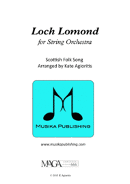 Loch Lomond - for String Orchestra Sheet Music by Scottish Folk Song