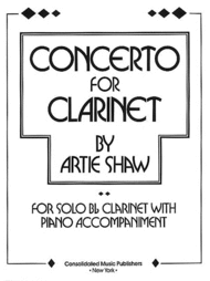 Artie Shaw - Concerto for Clarinet Sheet Music by Artie Shaw