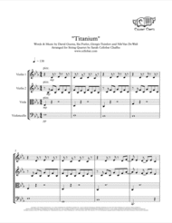 Titanium - String Quartet - David Guetta & Sia arr. Cellobat - Recording Available! Sheet Music by David Guetta