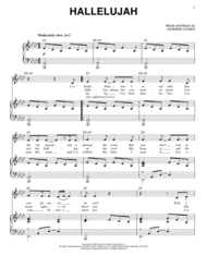 Hallelujah Sheet Music by Allison Crowe