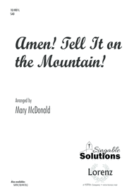 Amen! Tell It on the Mountain! Sheet Music by Mary McDonald