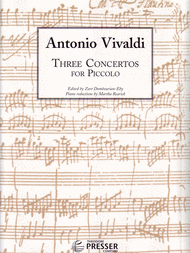 Three Concertos For Piccolo Sheet Music by Antonio Vivaldi