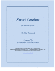Sweet Caroline (Trombone Quartet) Sheet Music by Neil Diamond
