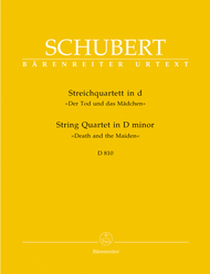 String Quartet d minor D 810 'Der Tod und das Madchen' Sheet Music by Franz Schubert