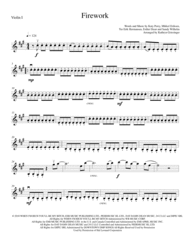 Firework - String Quartet Sheet Music by Katy Perry