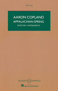 Appalachian Spring (Suite for 13 instruments) Sheet Music by Aaron Copland