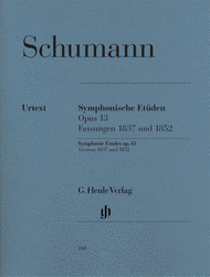 Symphonic Etudes Op. 13 (Early
