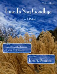Time To Say Goodbye (Violin and Piano Duet) Sheet Music by Sarah Brightman with Andrea Bocelli