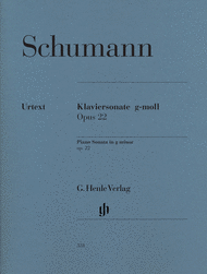 Piano sonata G minor op. 22 with the original final movement Sheet Music by Robert Schumann