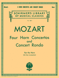 Four Horn Concertos And Concert Rondo Sheet Music by Wolfgang Amadeus Mozart