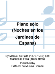 Piano solo (Noches en los Jardines de Espana) Sheet Music by Manuel de Falla