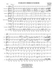 In Heaven There Is No Beer - Oktoberfest - German Band Sheet Music by Ralph Maria Siegel / Ernst Neubach