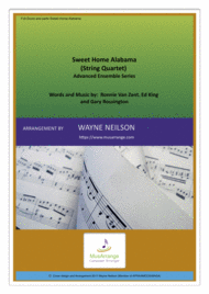 Sweet Home Alabama for String Quartet Sheet Music by Lynyrd Skynyrd