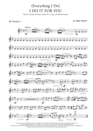 (Everything I Do) I Do It For You for Brass Quintet Sheet Music by Bryan Adams