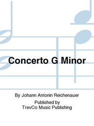 Concerto G Minor Sheet Music by Johann Antonin Reichenauer